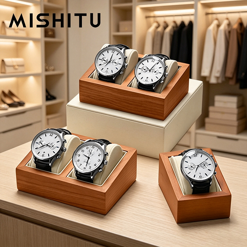 Jewelry For Watches - MISHITU Solid Wood Watch Storage Box