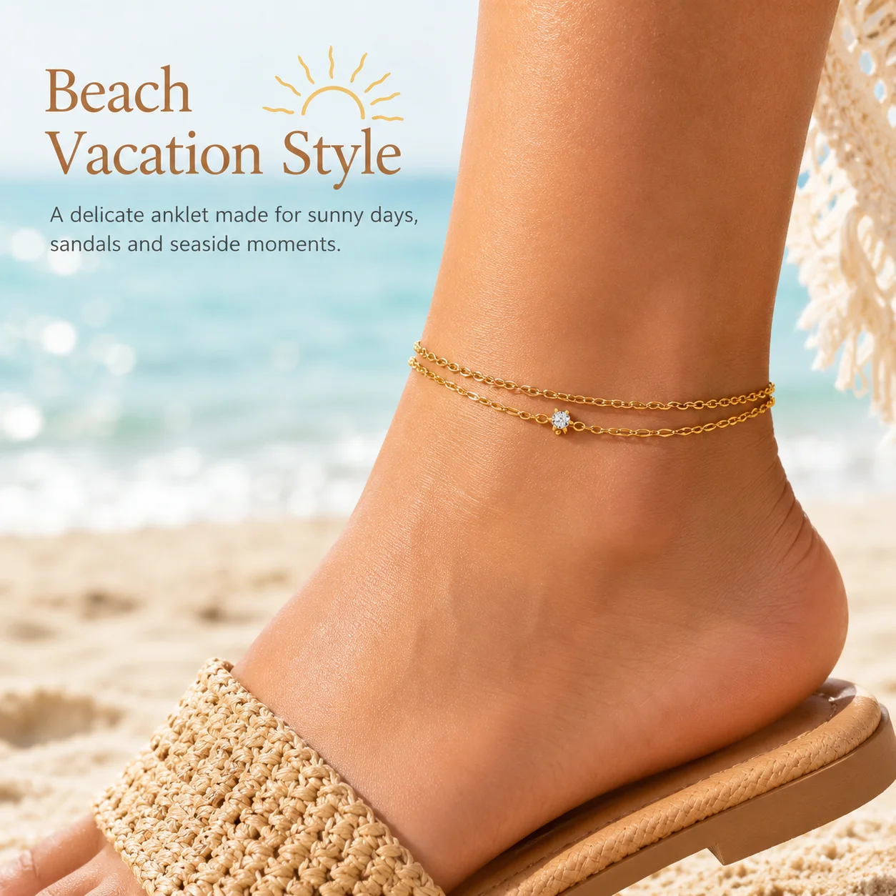 Waterproof Layered Anklet Brac - đánh giá và giá Jc Jewelry & Watches Photos