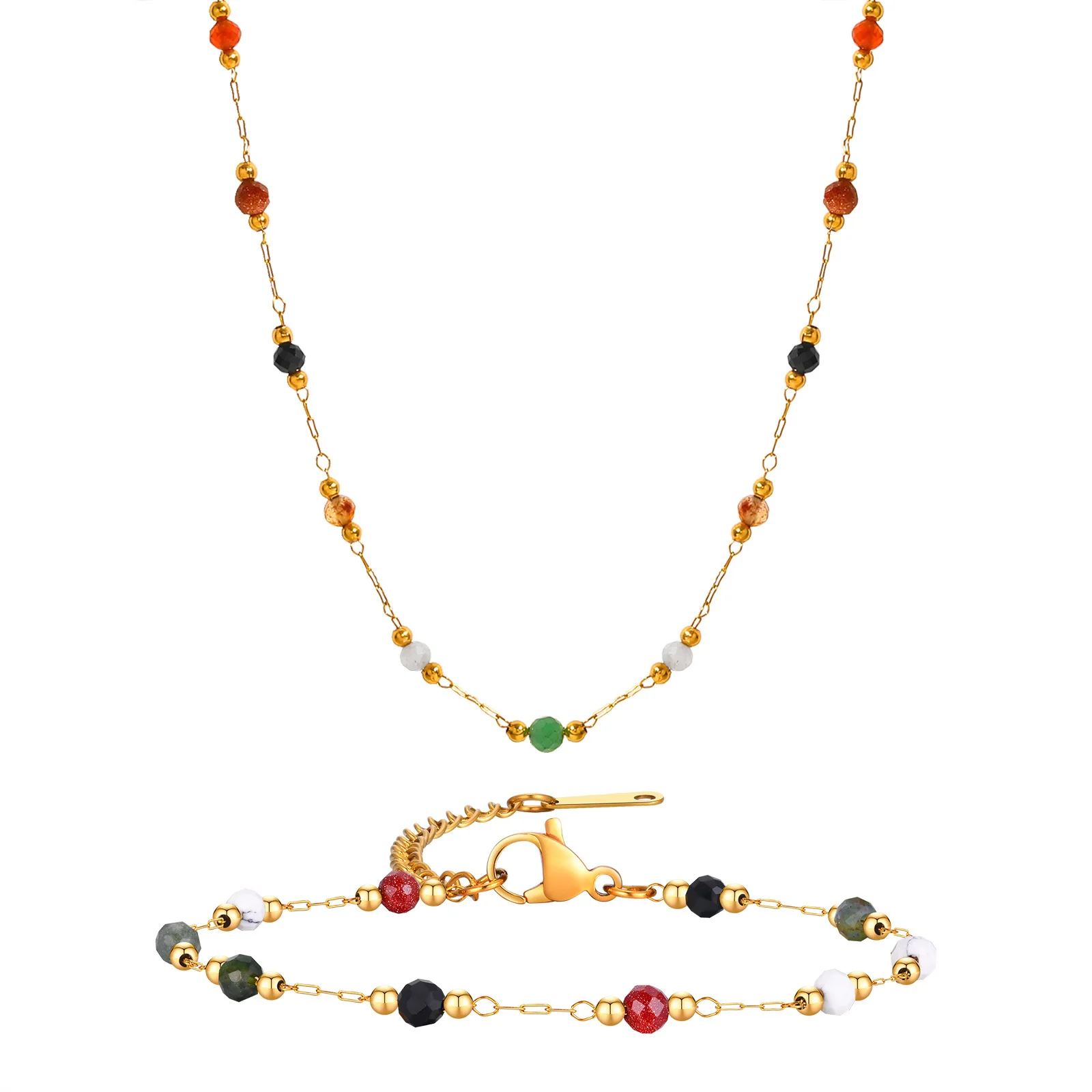Nature Stone Beaded Chain  Ank - đánh giá và giá Jc Jewelry & Watches Photos