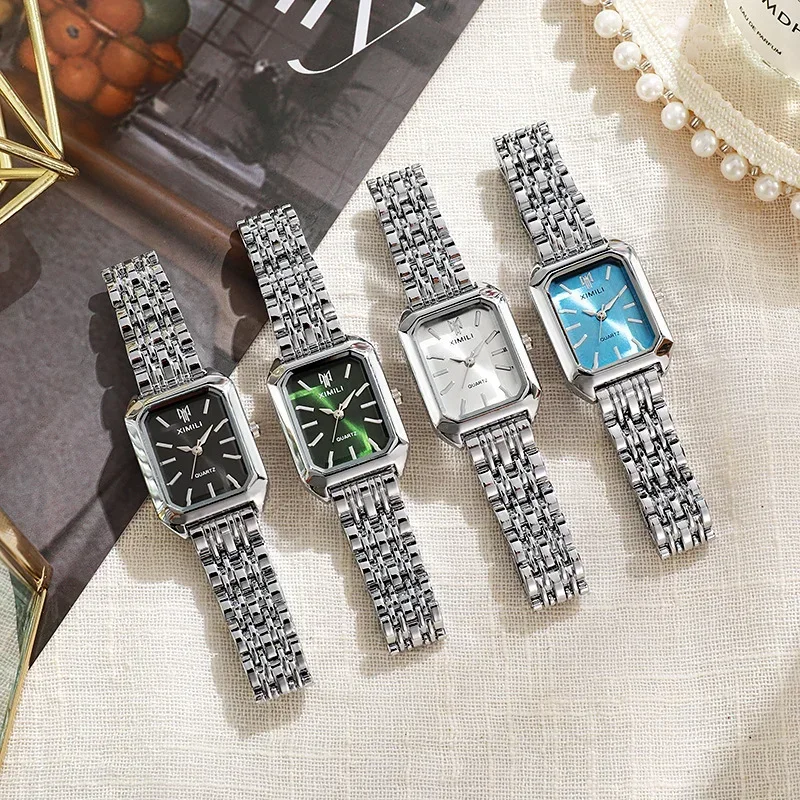 Women Retro Square Metal Band  - đánh giá và giá Jewelry For Watches